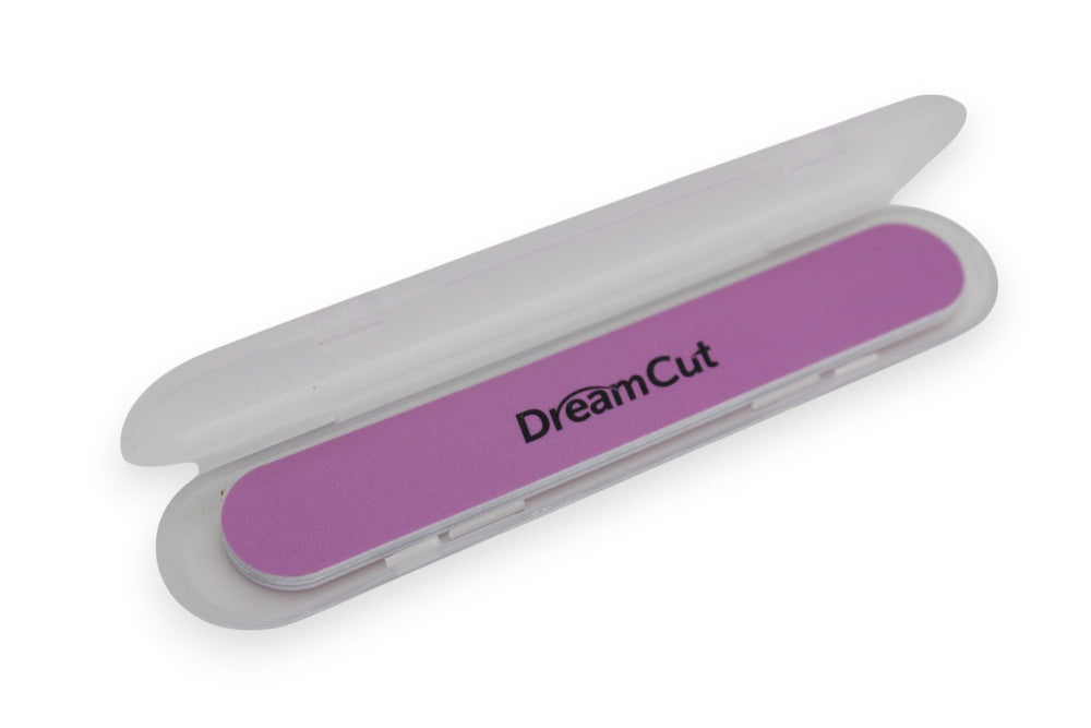 DreamCut nail file with case keeps your tools protected and portable on the go.