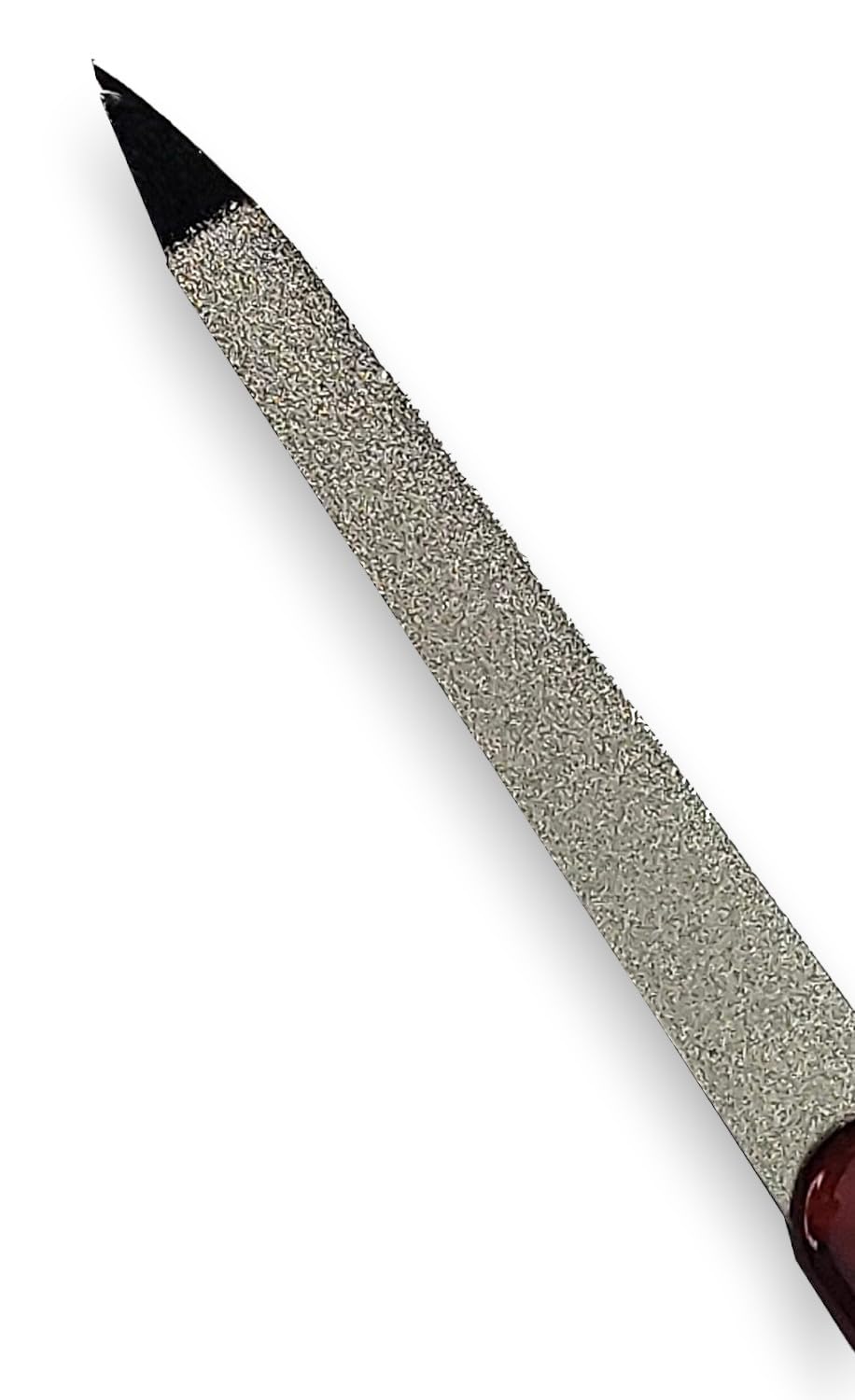 DreamCut pointed-tip file gently cleans under nails for hygiene.