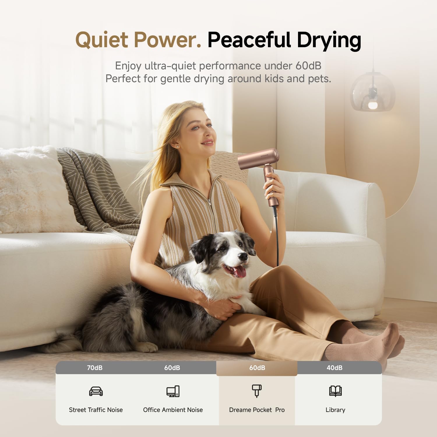 DREAME Pocket Pro diffuser attachment for versatile styling options