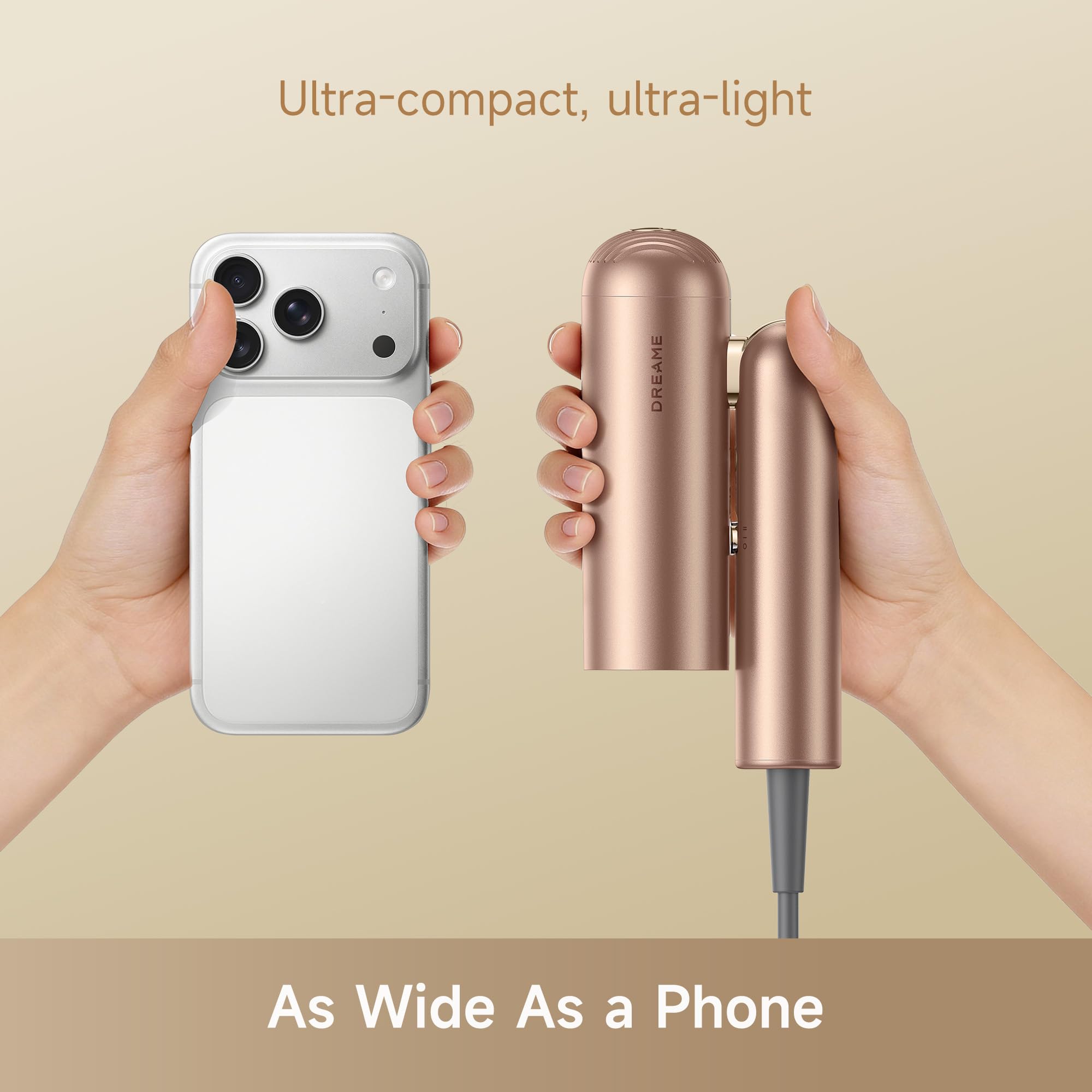 DREAME Pocket Pro global voltage capability for worldwide styling without converters