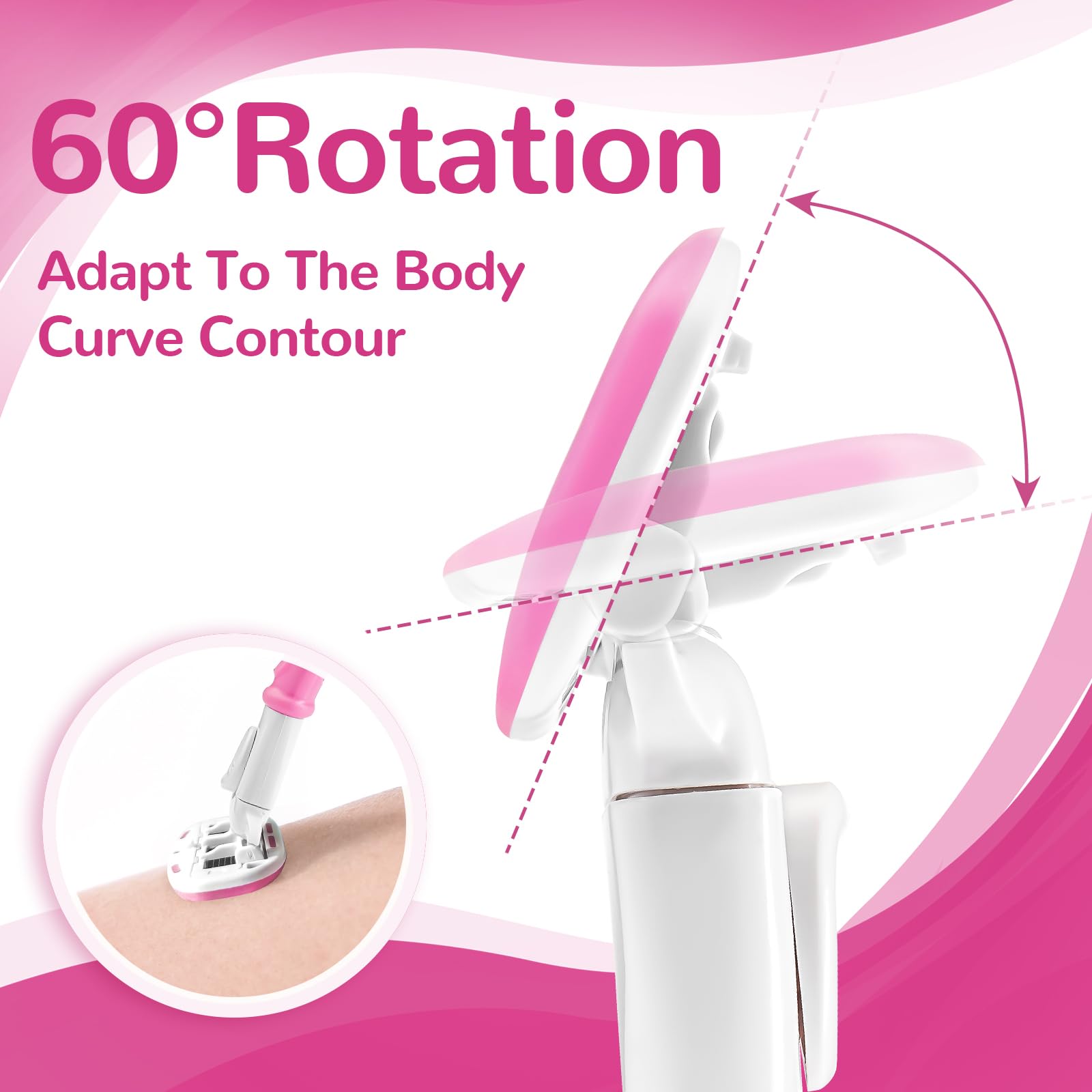 DreamGenius 360-degree lubrication provides full coverage for a comfortable shave.