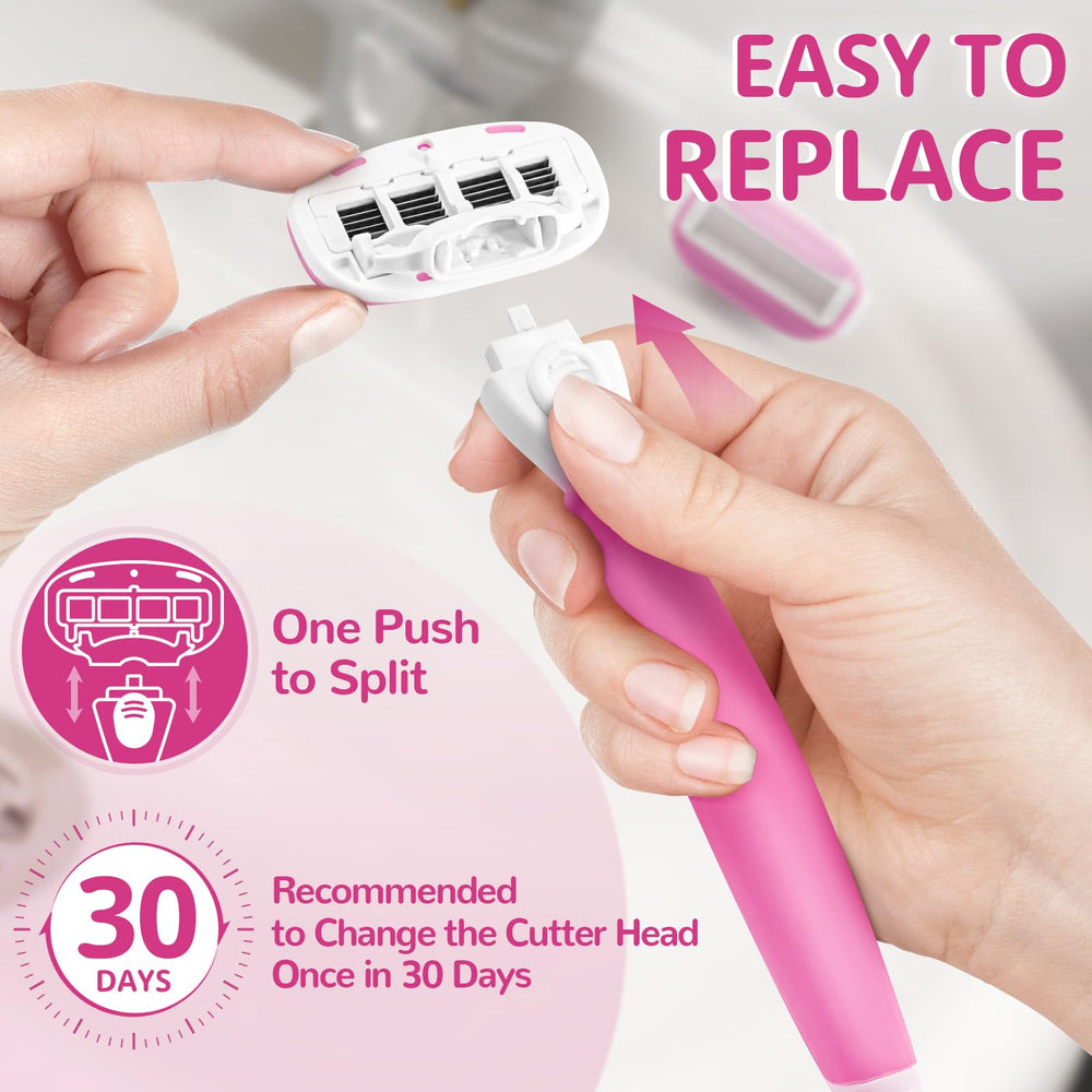 DreamGenius five blades nano-coated for a smooth, clean shave with less snagging.