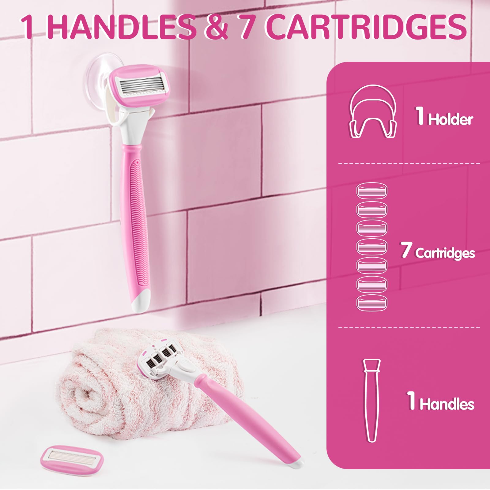 DreamGenius seven-cartridge system delivers a smooth, precise shave with minimal snagging.