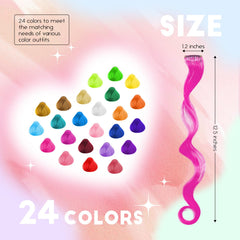 Dreamlover rainbow hair extensions add gentle sparkle for parties and daily dress-up.