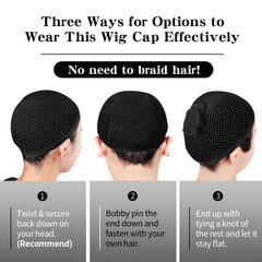 Dreamlover mesh wig cap keeps scalp cool and comfortable.