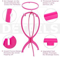 Dreamlover wig head stand thick plastic construction prevents deformation.