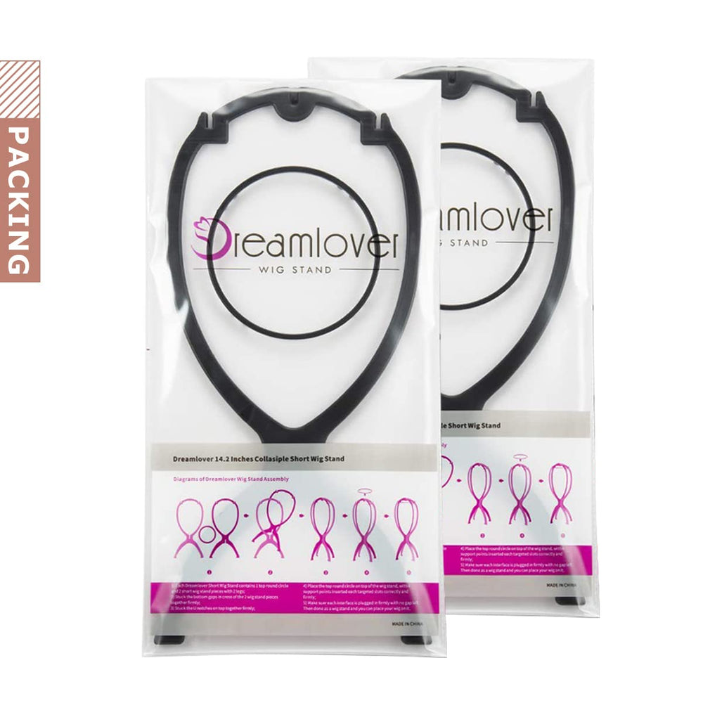 Dreamlover wig head stand travel lightweight keeps wigs secure on the go.