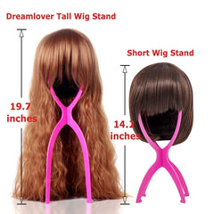 Dreamlover collapsible wig stand designed for travel and compact storage