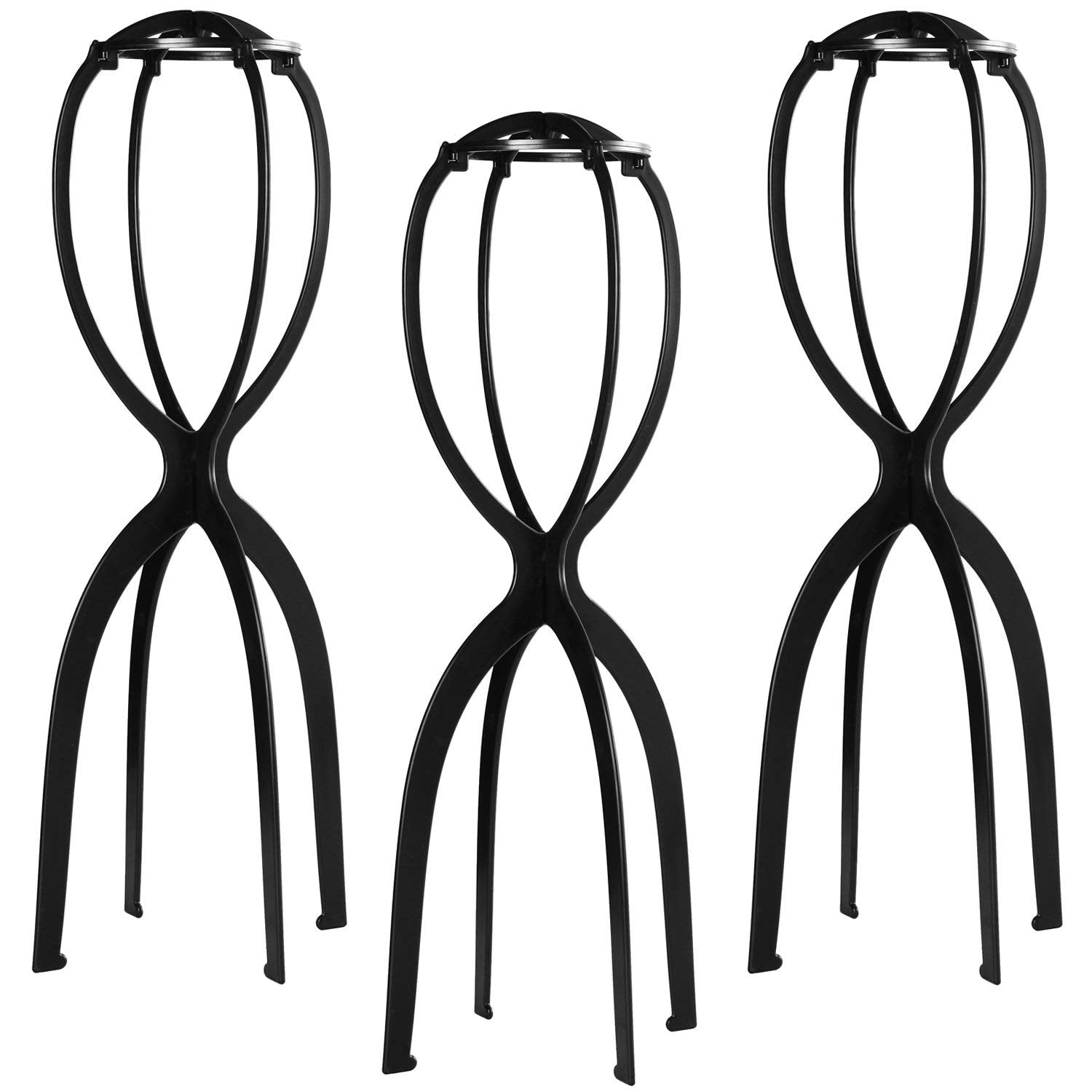 Dreamlover tall wig stand with 19.7-inch height supports long wigs and drying