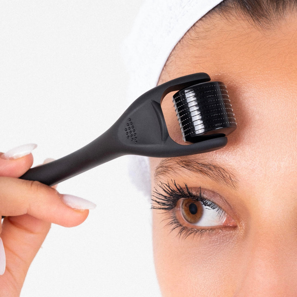Dremenester Derma Roller with storage case for on-the-go use