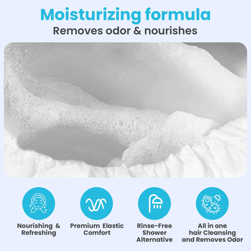 Elderly care setting using Drench Medical caps for easy hygiene