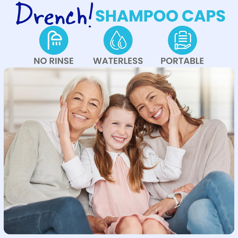 Close-up of Drench Medical cap pack for convenient care