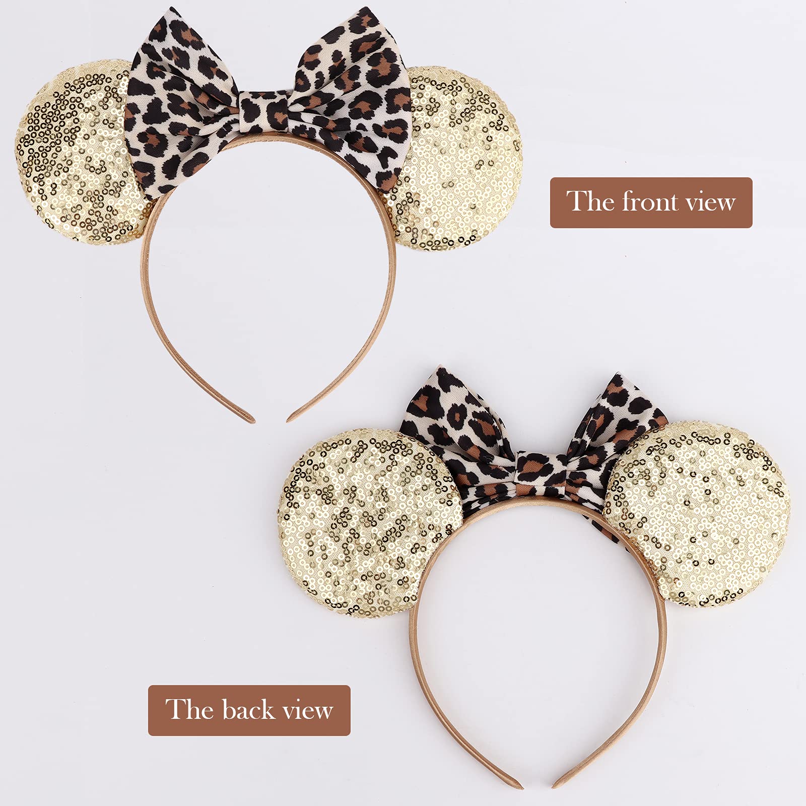 Diadema DRESHOW con orejas brillantes, combinación ideal para fiestas y eventos.