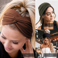 DRESHOW turbante detalle tejido suave, duradero y fácil de cuidar.