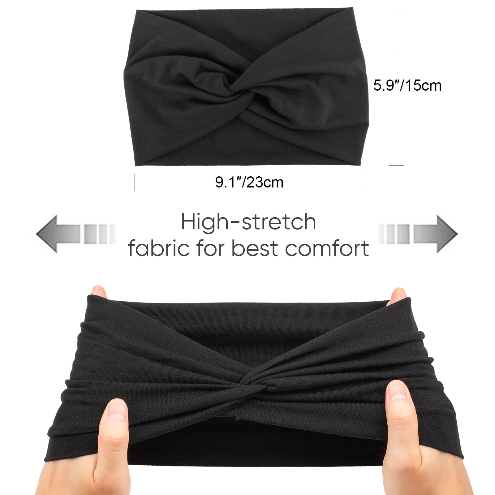 DRESHOW turbante talla elástica para ajustar a la mayoría.
