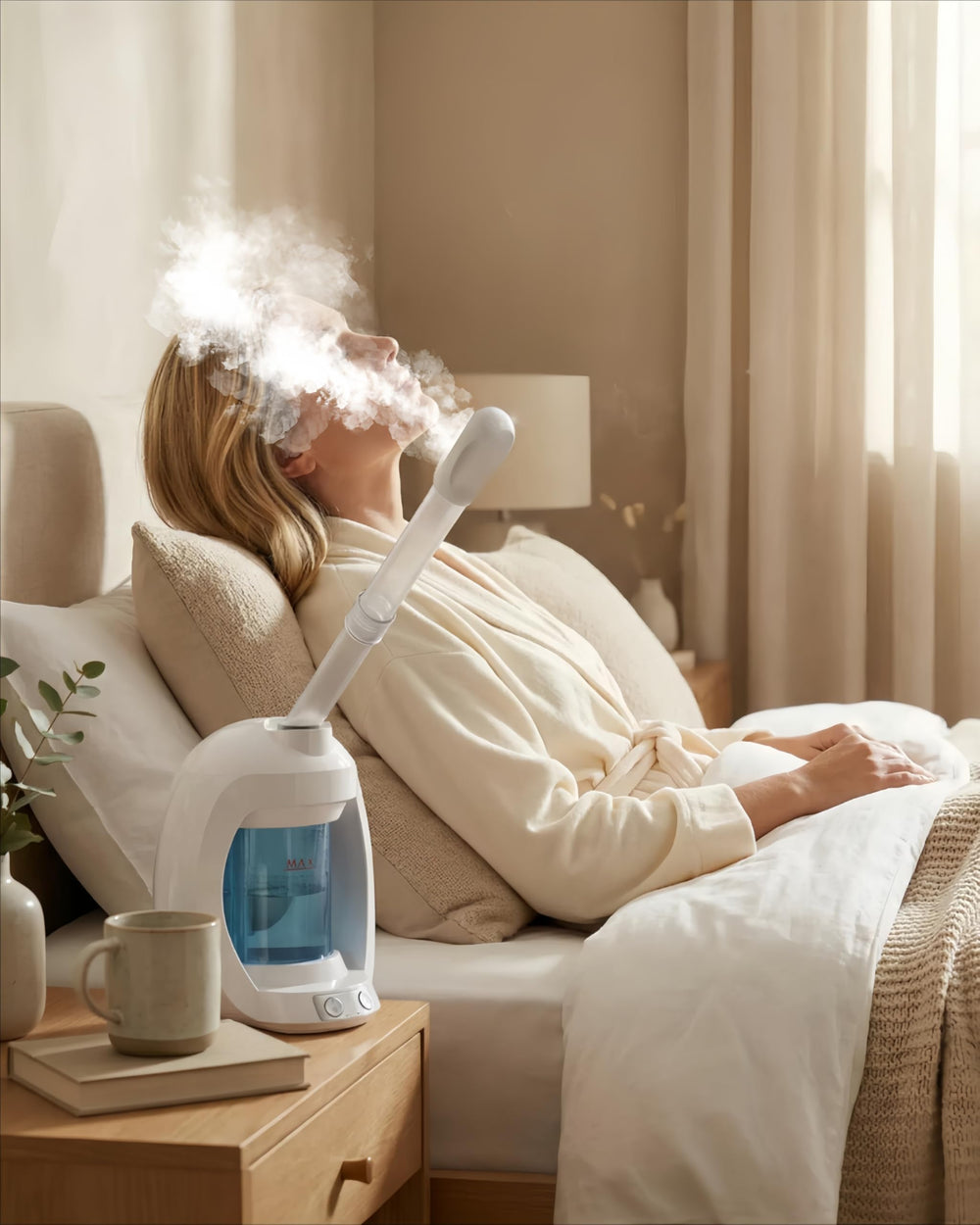 Dress Vous distilled-water compatible steamer ensures safe operation.