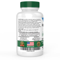 HairOmega bottle with pills on a vanity for daily wellness routine