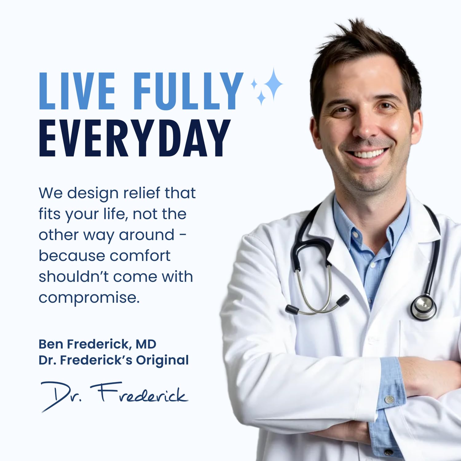 Idea de regalo de autocuidado de Dr. Frederick's Original para él o ella.