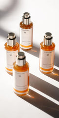 Closeup of Dr. Hauschka Facial Toner bottle balancing moisture