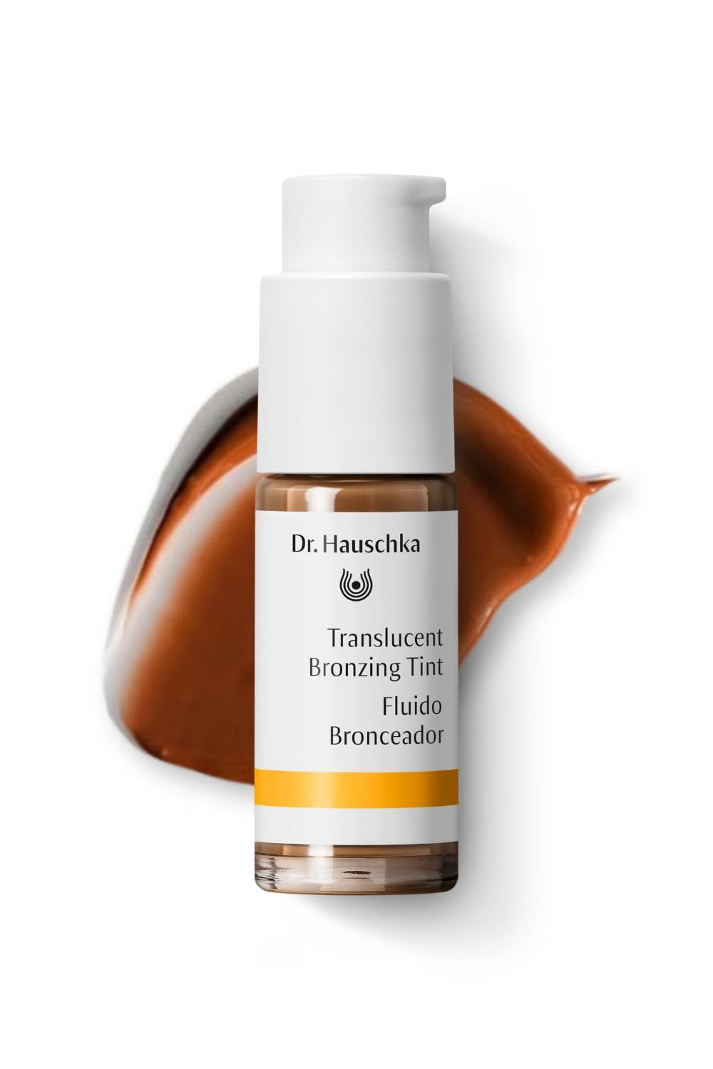 Dr. Hauschka Translucent Bronzing Tint swatch on skin demonstrates buildable glow.