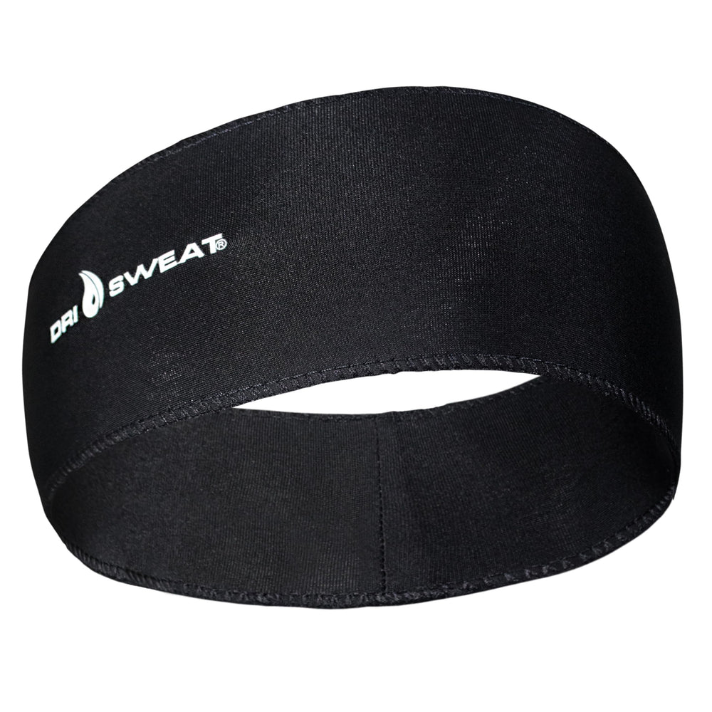 Dri Sweat Edge headband stays in place through intense workouts.