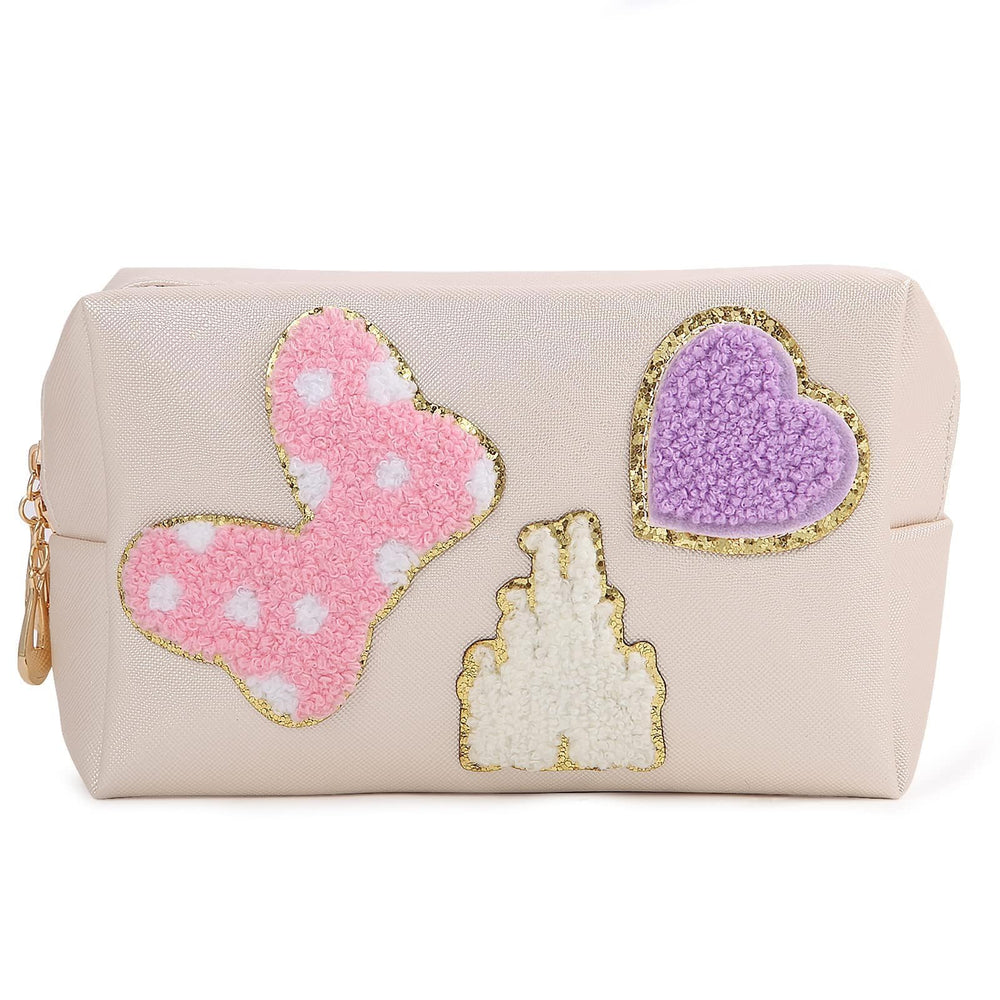 Dripykiaa Preppy Patch bag front view with cute bow for Disney World trips