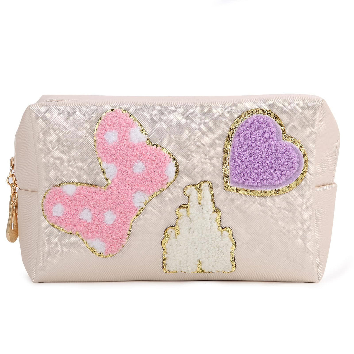Dripykiaa Preppy Patch bag front view with cute bow for Disney World trips