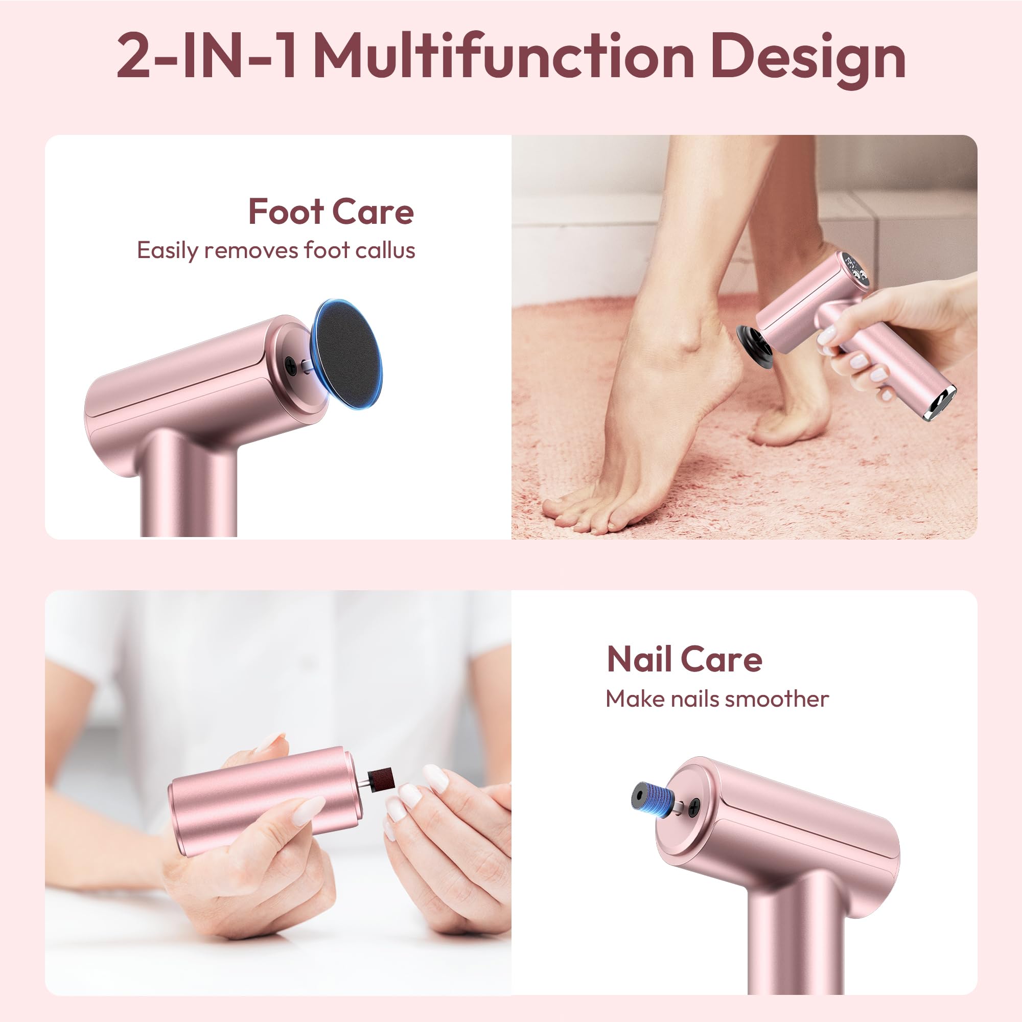 Drivox foot callus remover nail sanding head—gentle polishing for nails.
