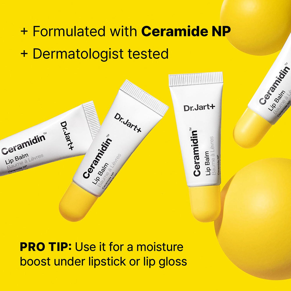 Aplicación suave del bálsamo labial Dr.Jart+ Ceramidin Jelly y confort inmediato.