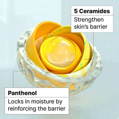 Panthenol moisture emphasis for Dr.Jart+ Ceramidin showing hydration boost.
