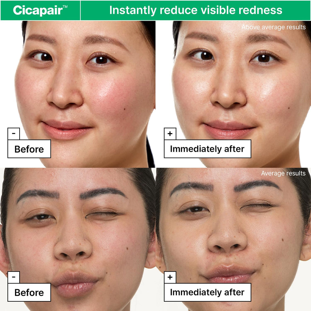 Dr.Jart+ Cicapair centella asiatica extract highlights soothing redness relief.