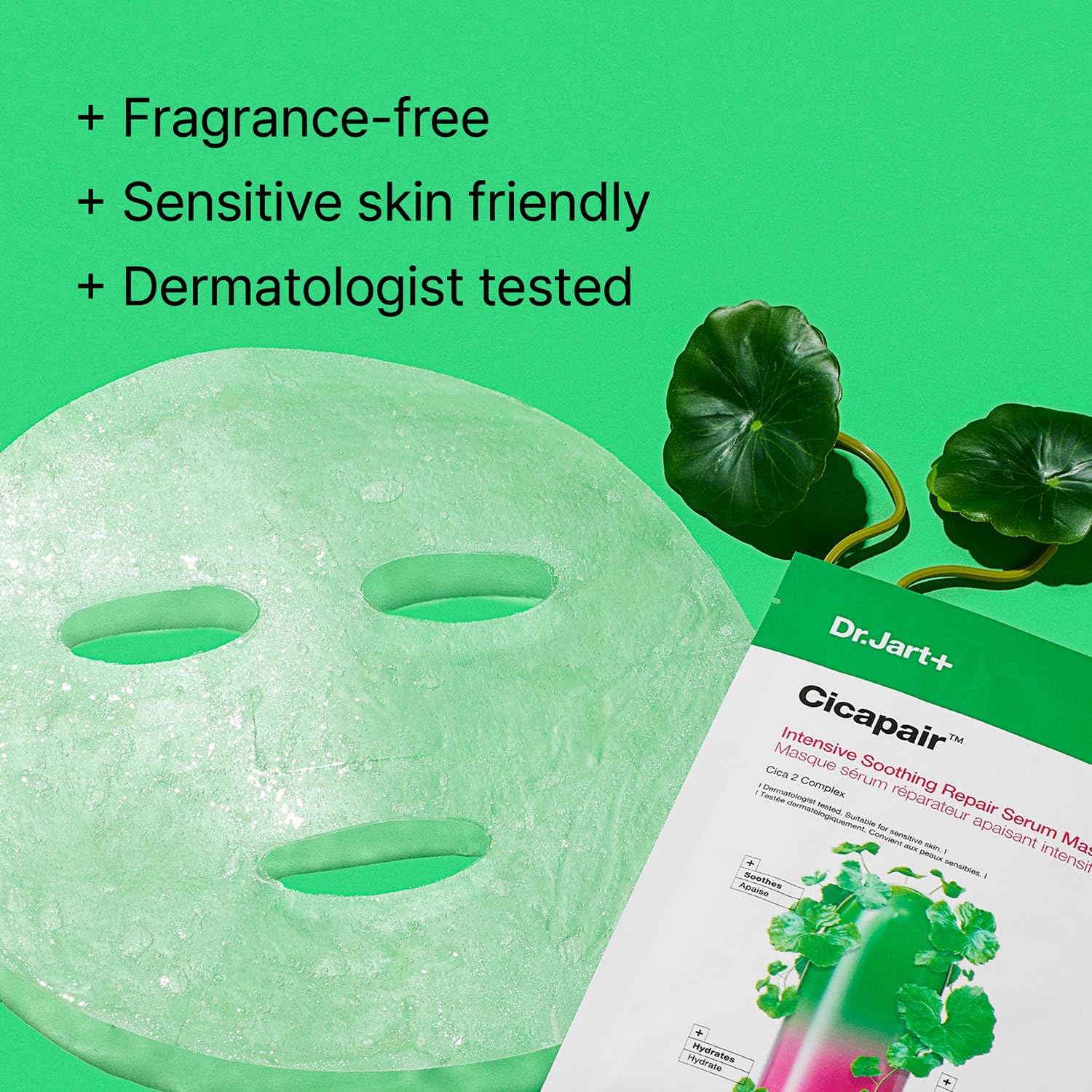 Dr.Jart+ Cicapair cooling mask in use provides refreshing relief during wear