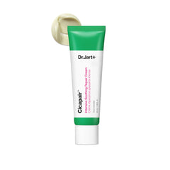 Dr.Jart+ Cicapair moisturizer bottle shows travel-friendly design for sensitive skin relief.