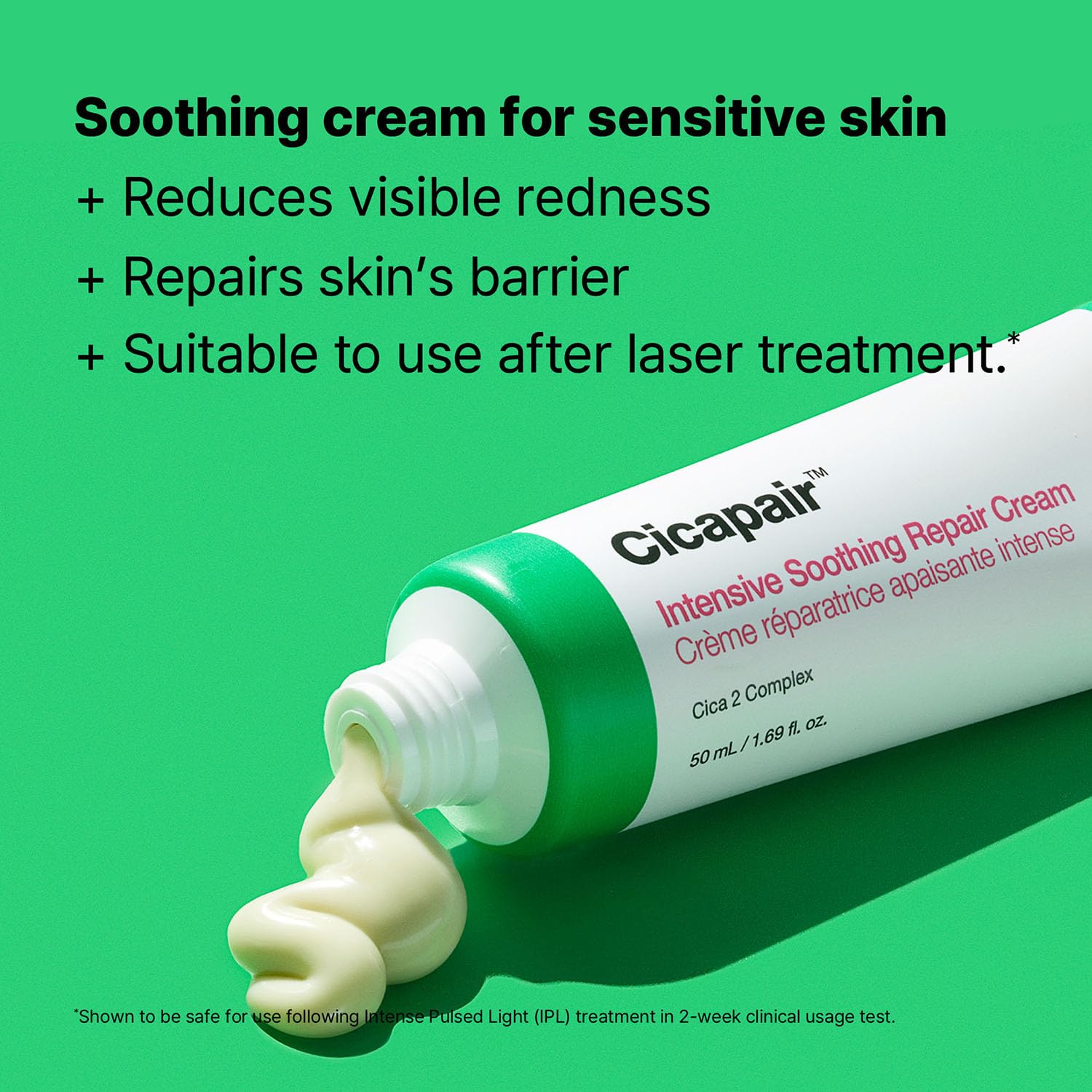Dr.Jart+ Cicapair moisturizer close-up texture demonstrates non-sticky, non-greasy feel.