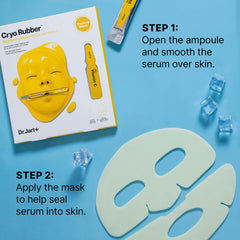 Dr.Jart+ Cryo Rubber Aplicación Ampolla: prepara la piel para la mascarilla.