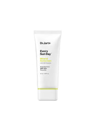 Dr.Jart+ Every Sun Day sunscreen packaging front demonstrates travel-friendly size for daily protection.