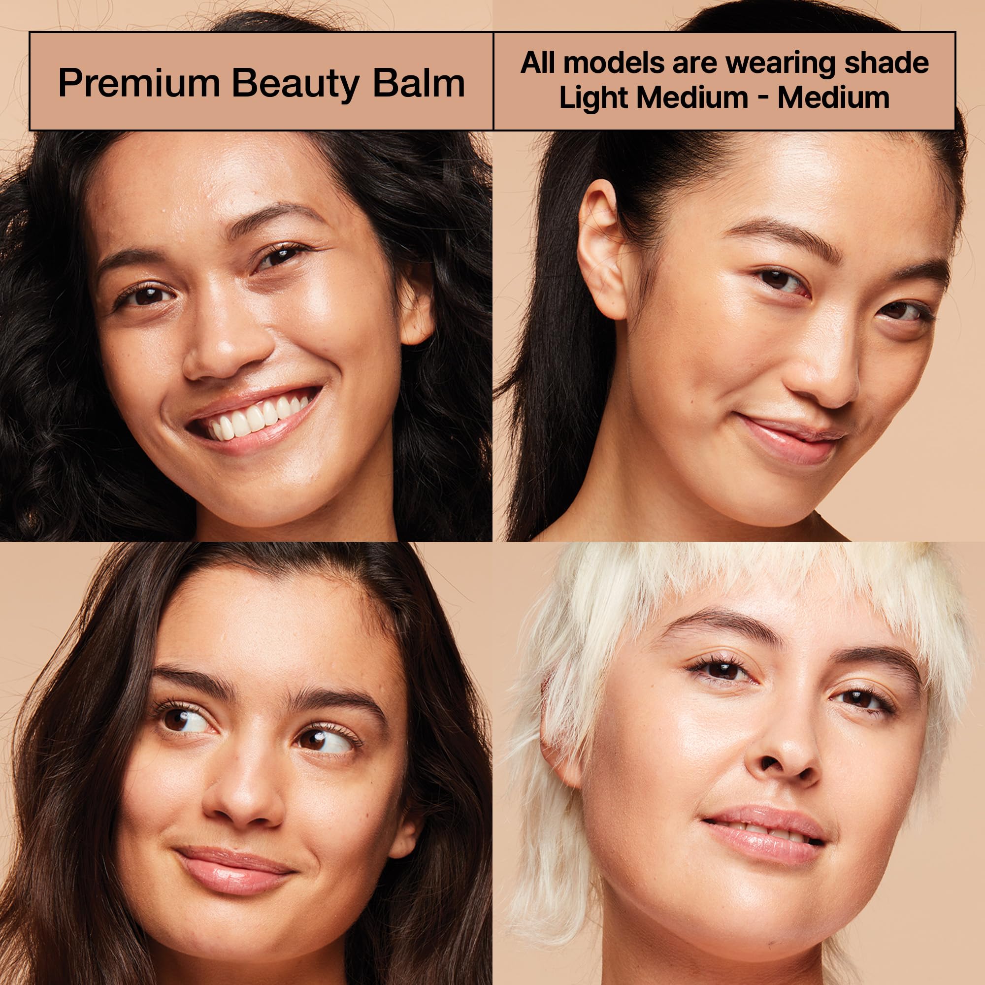 Dr.Jart+ Premium BB light-medium swatch for diverse skin tones