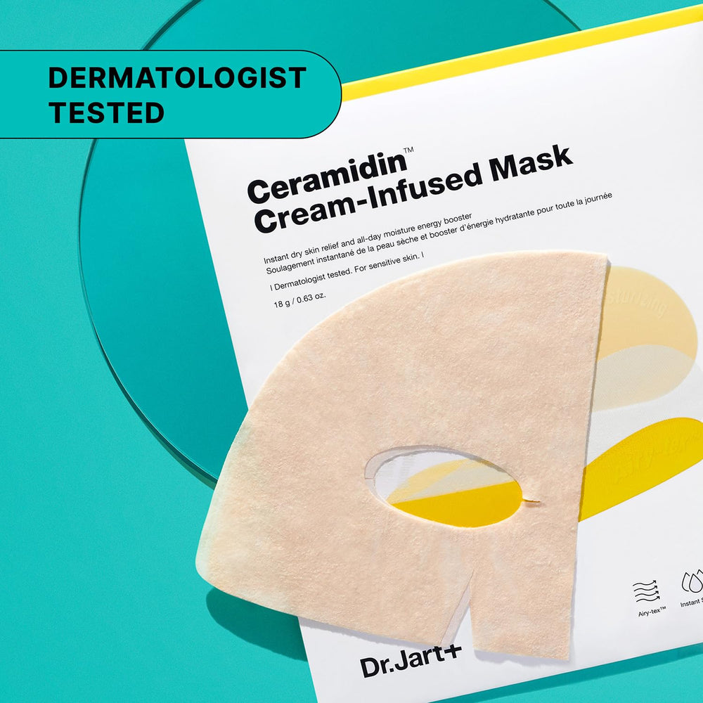 Tónico Ceramidin para preparar la piel antes de la mascarilla de Dr.Jart+.
