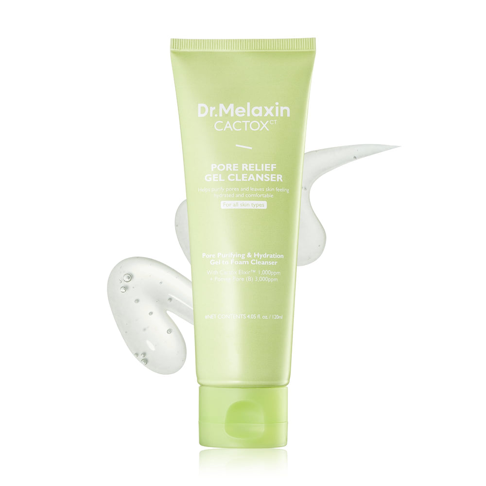 Dr.Melaxin Cactox gel limpiador en bote para limpieza suave diaria.