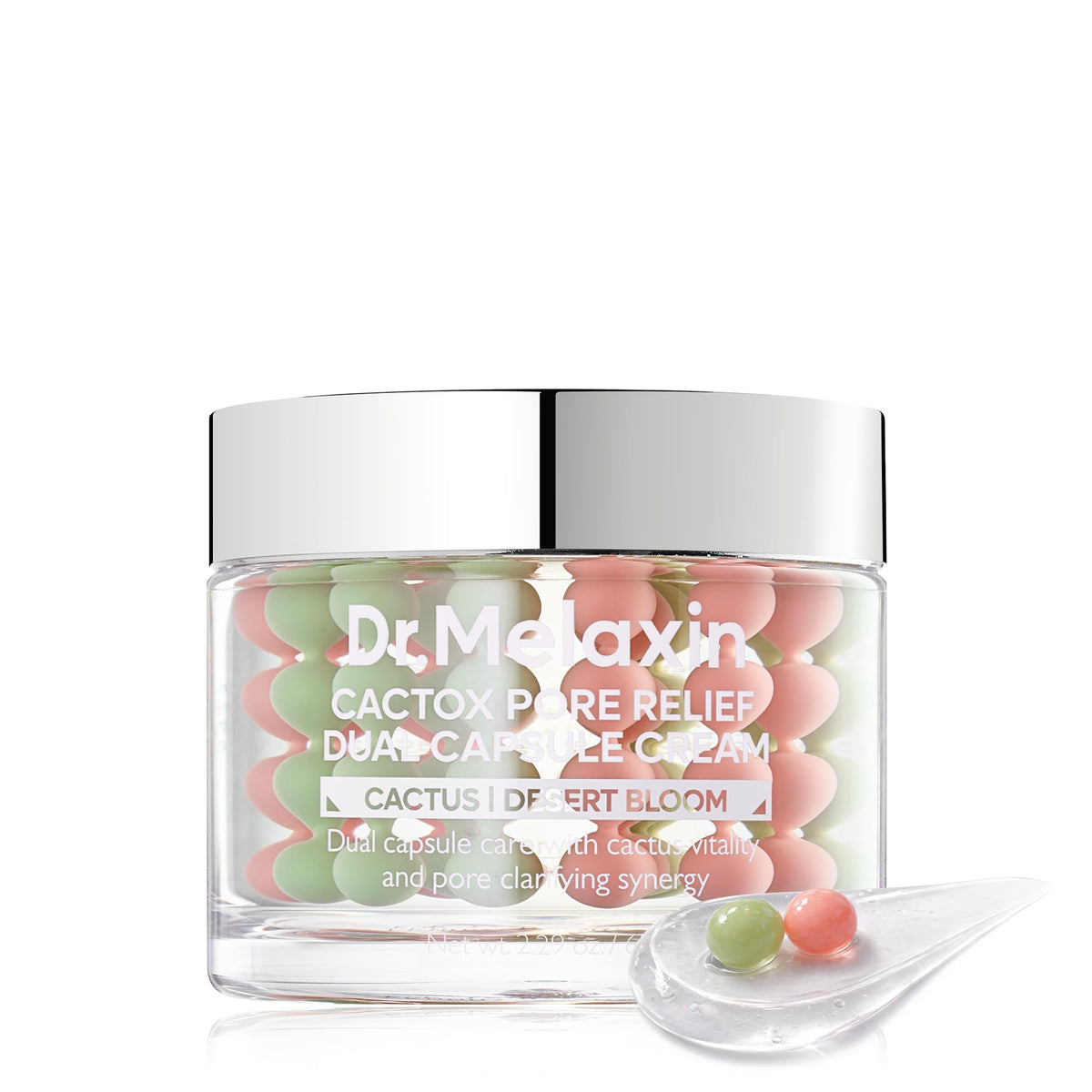 Dr.Melaxin Cactox Pore Dual Cream bottle showing pore-minimizing hydration