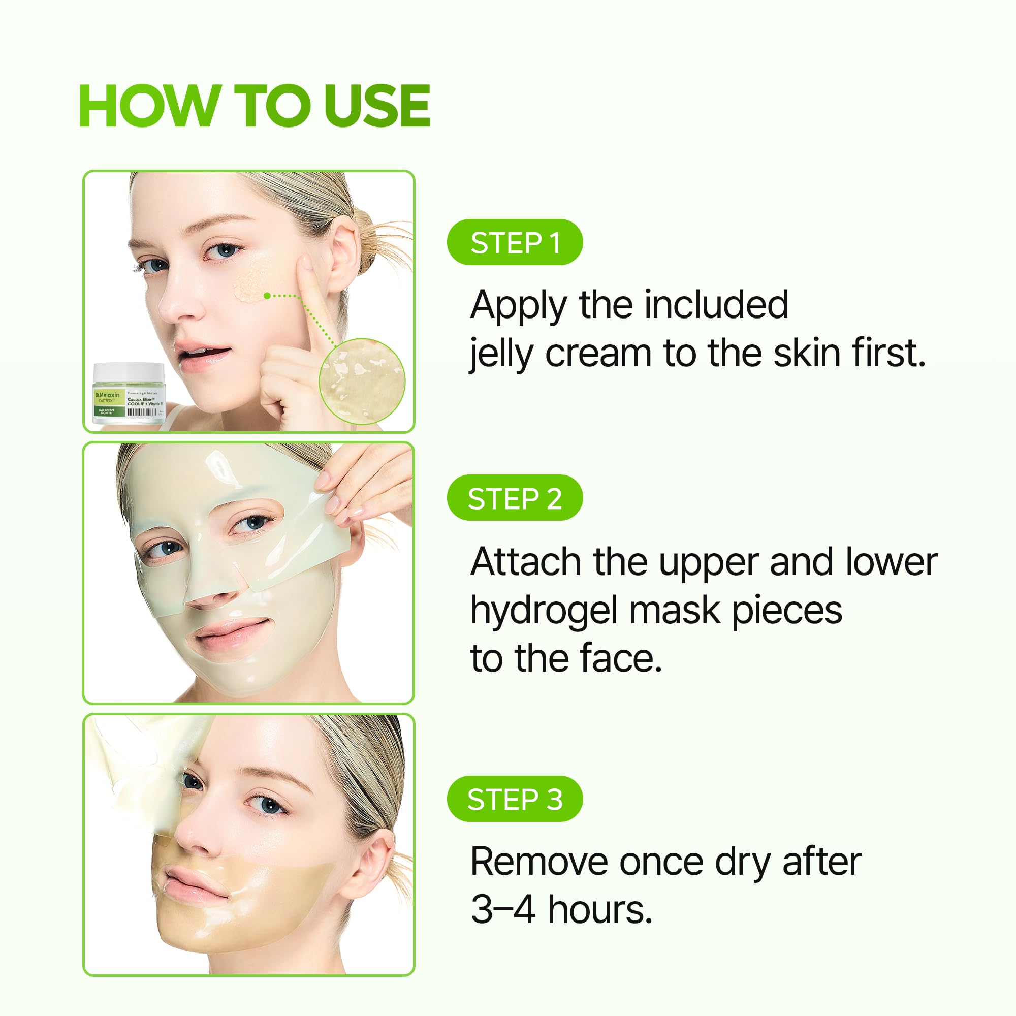 Dr.Melaxin Cactox Rutina Cuidado Facial, paso práctico para cuidado diario.