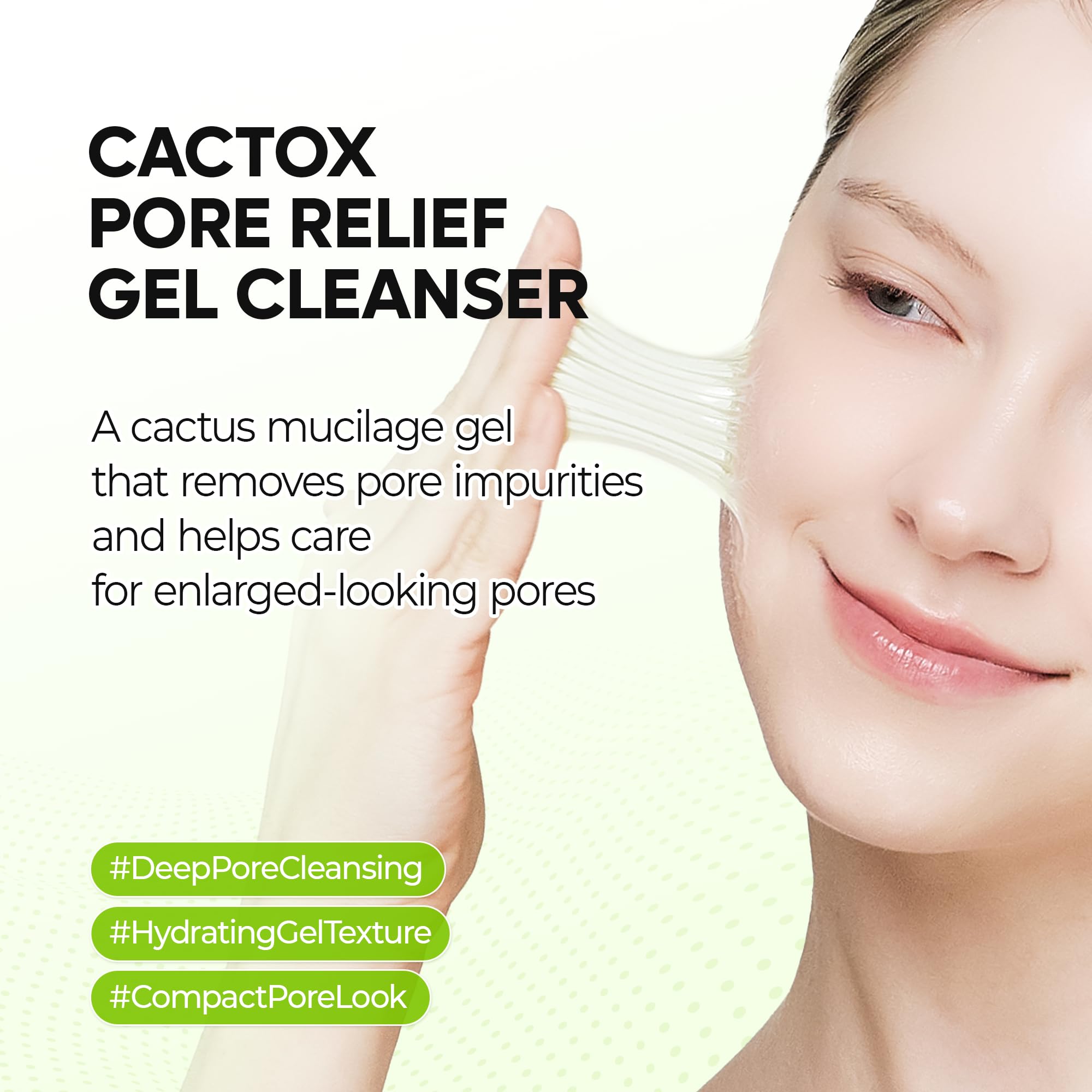 Dr.Melaxin Cactox textura gel-espuma para rostro limpio.