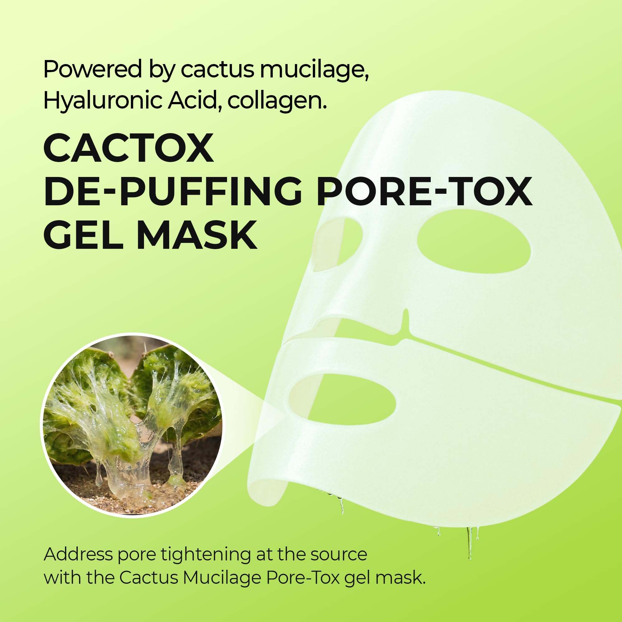 Dr.Melaxin Cactox Textura Gel Transparente, sensación refrescante para la piel y uso rápido.