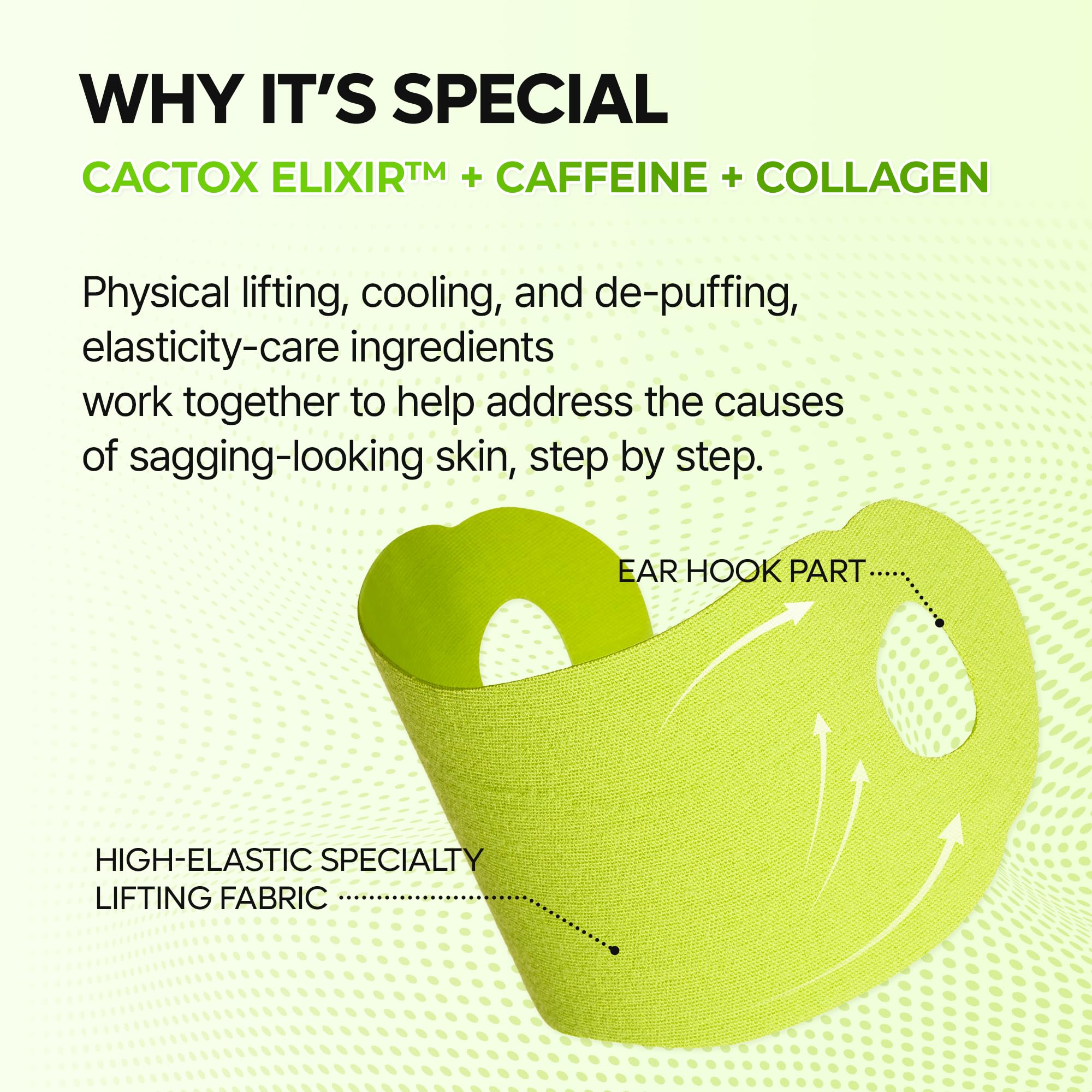 Dr.Melaxin Cactox V-Lifting Mewing Band puffiness reduction near the chin area.