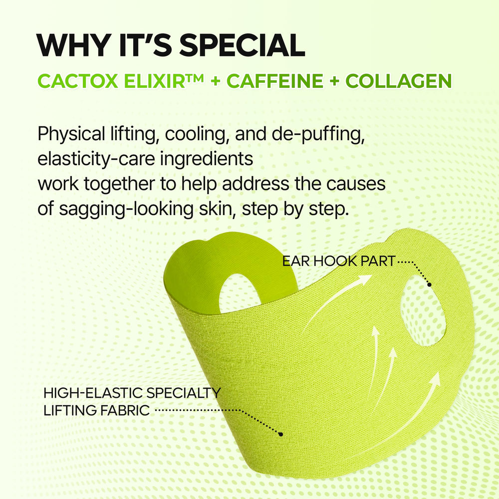 Dr.Melaxin Cactox V-Lifting Mewing Band puffiness reduction near the chin area.