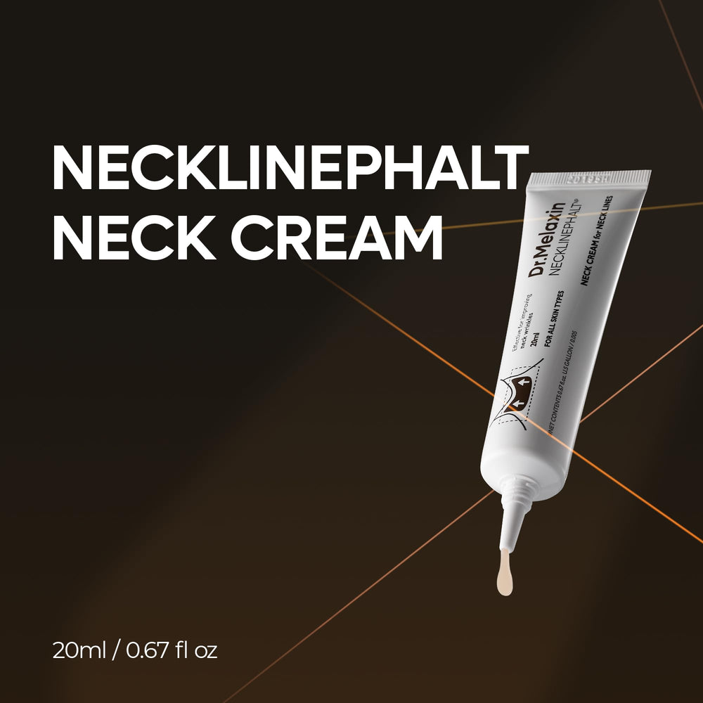 Dr. Melaxin Necklinephalt bottle back showing usage directions.