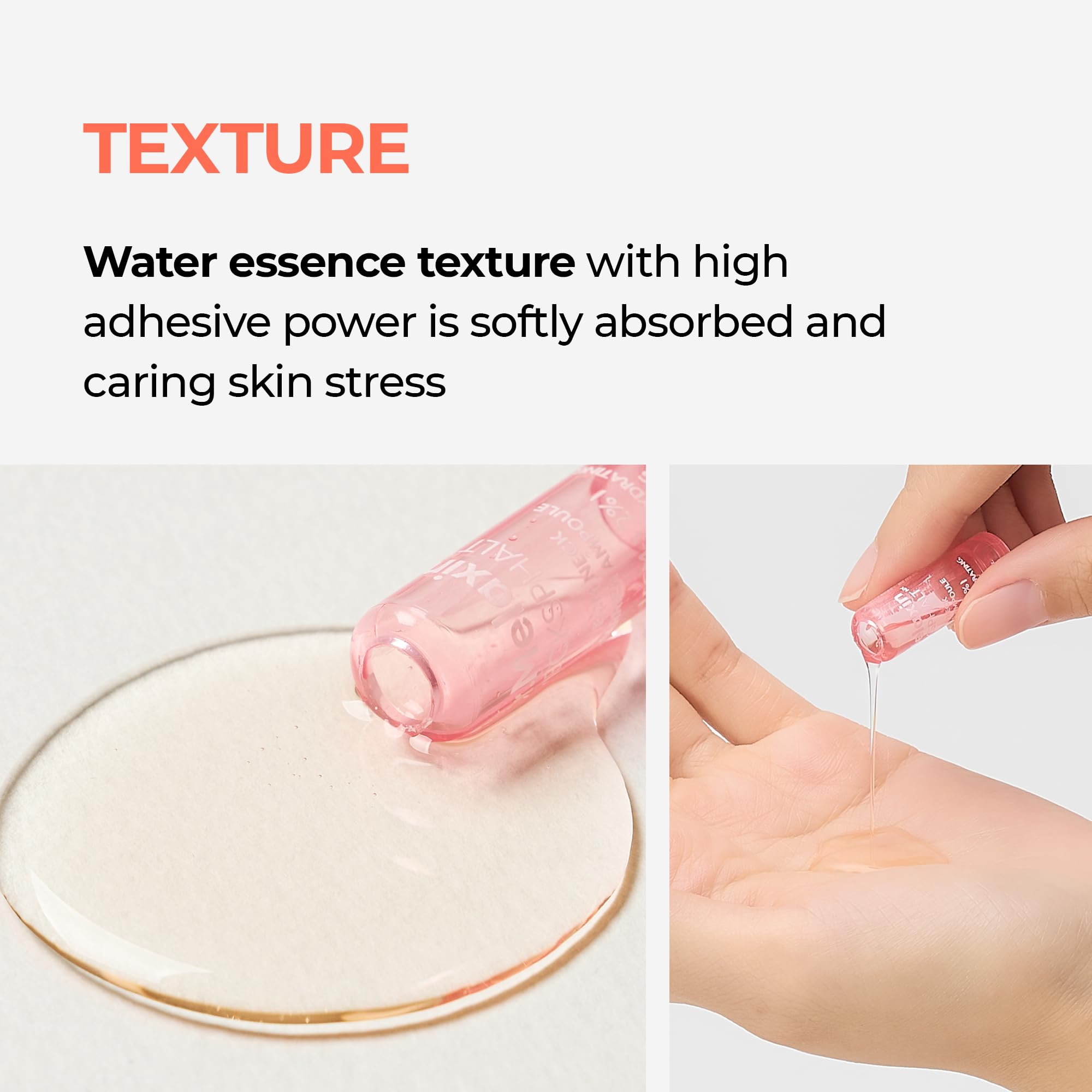 Swatch on skin hints at smoother, more even tone with Dr.Melaxin Necksphalt