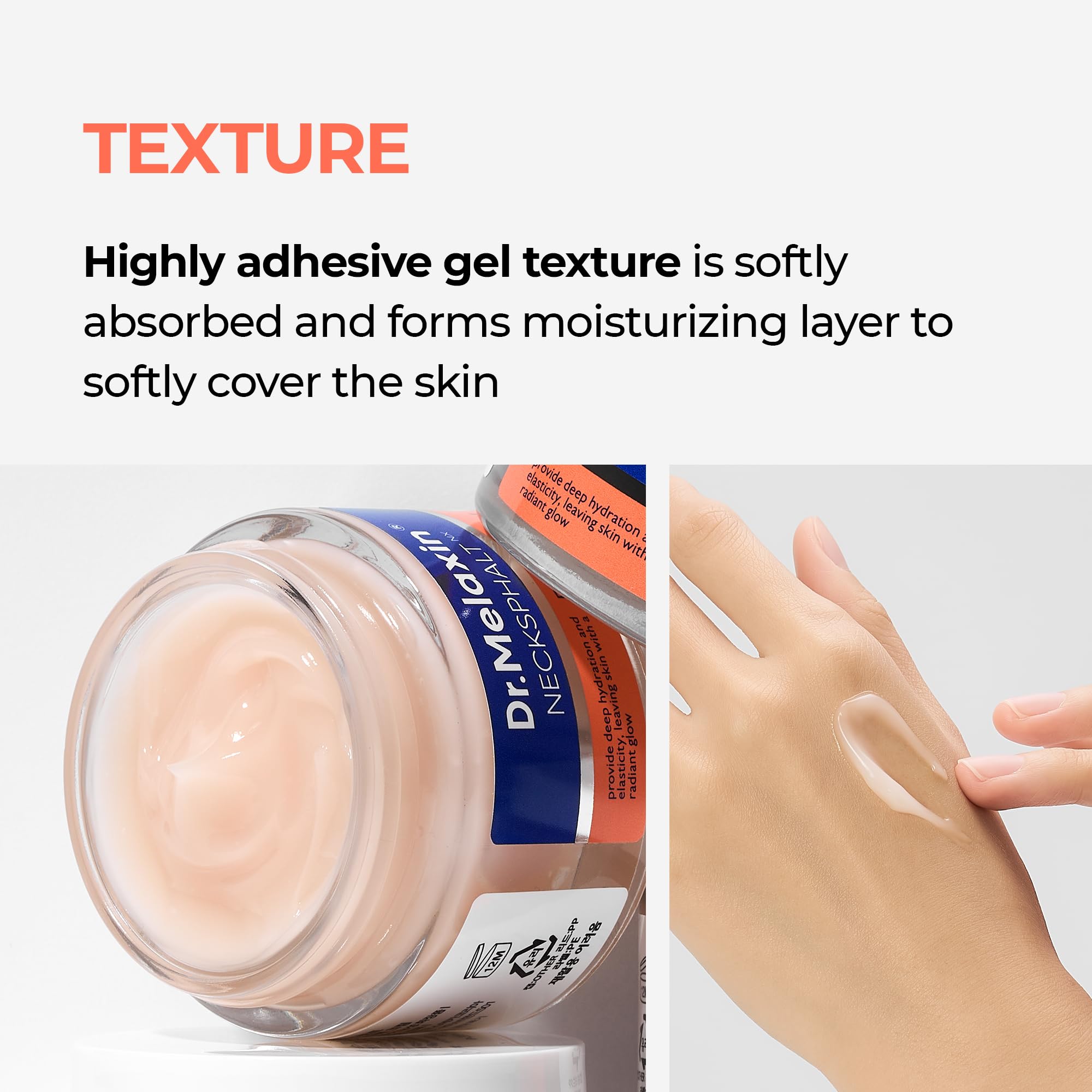 Travel-sized 50 ml Dr.Melaxin Necksphalt ECM Barrier Cream for on the go care