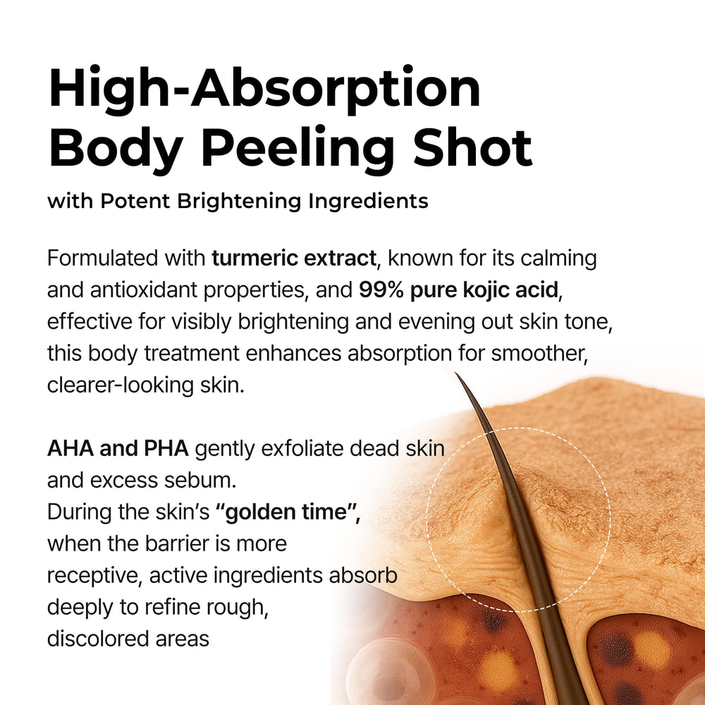 Dr.Melaxin skin texture close-up suggesting smoothness after use.