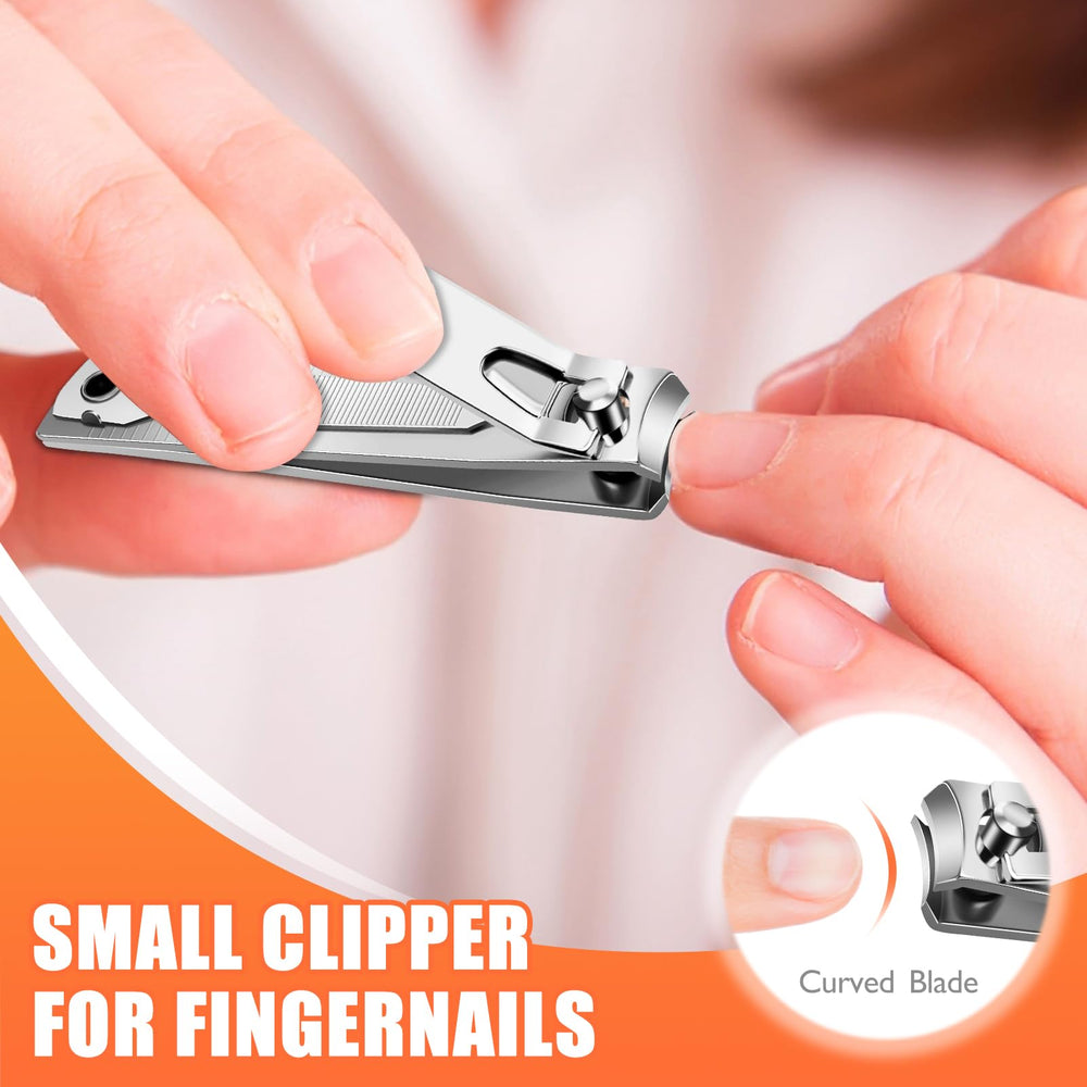 DRMODE 8-pack medium nail clippers designed for comfortable fingernails.